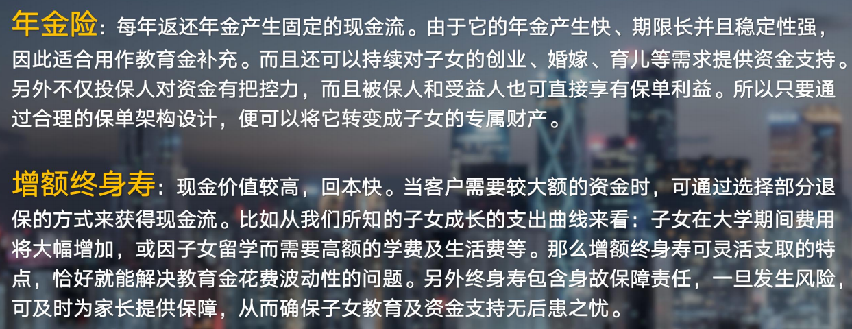 年金险和增额终身寿险的区别